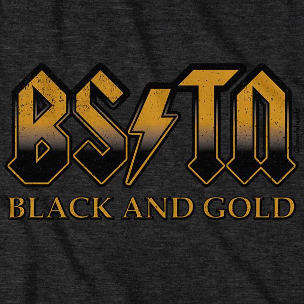 Black & Gold High Voltage T-Shirt - Chowdaheadz