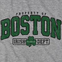Property of Boston Irish Dept. T-Shirt - Chowdaheadz
