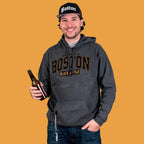Property of Boston Black & Gold Tailgater Hoodie - Chowdaheadz