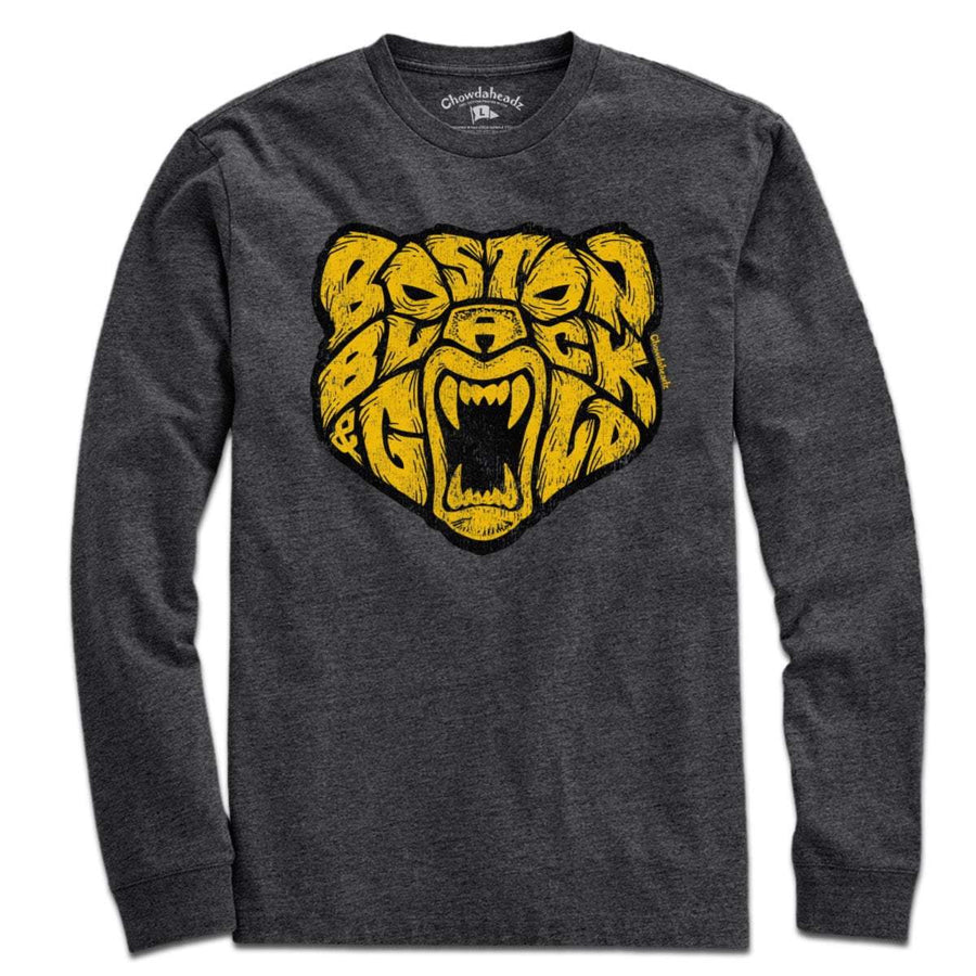 Boston Black & Gold Bear T-Shirt - Chowdaheadz
