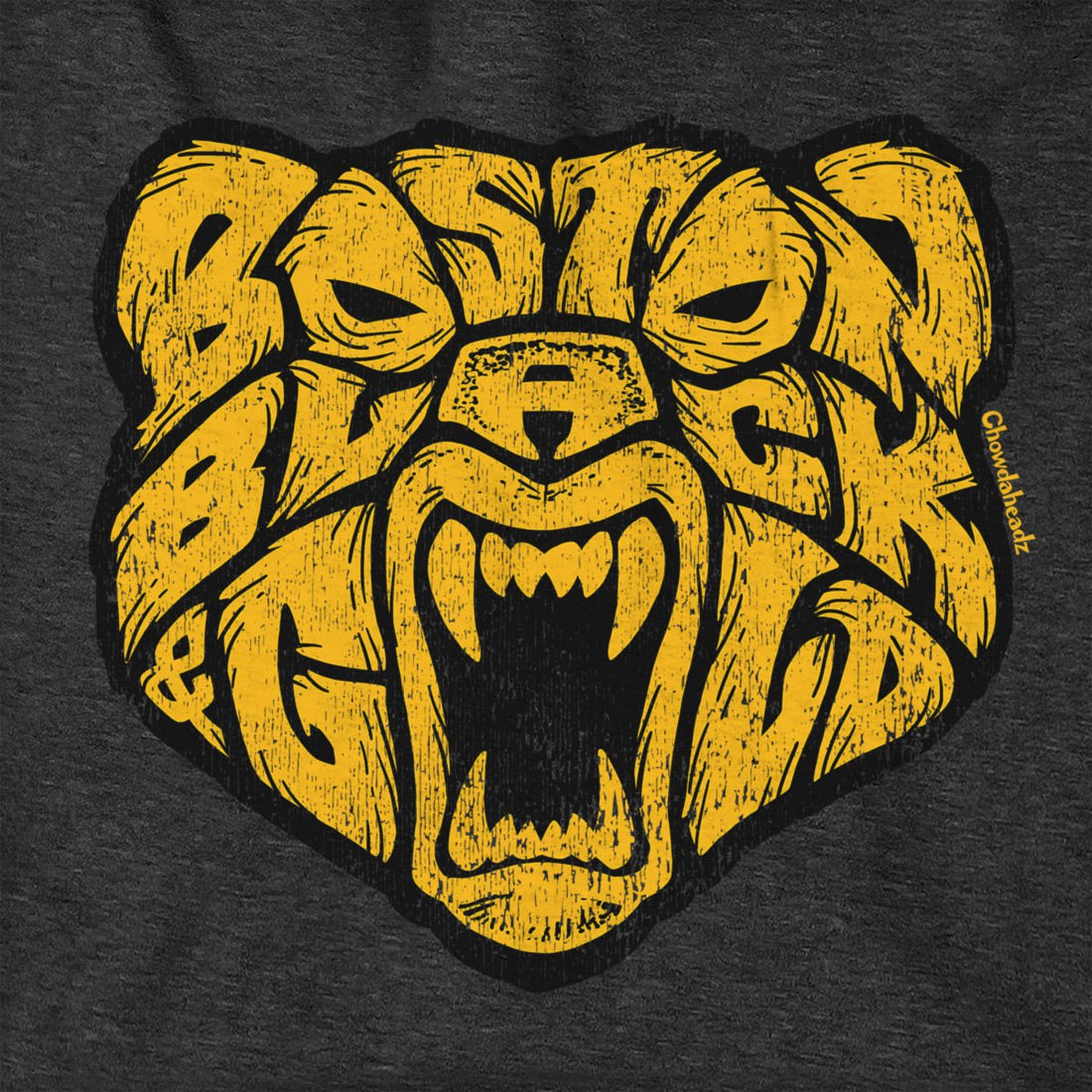 Boston Black & Gold Bear Tailgater Hoodie - Chowdaheadz