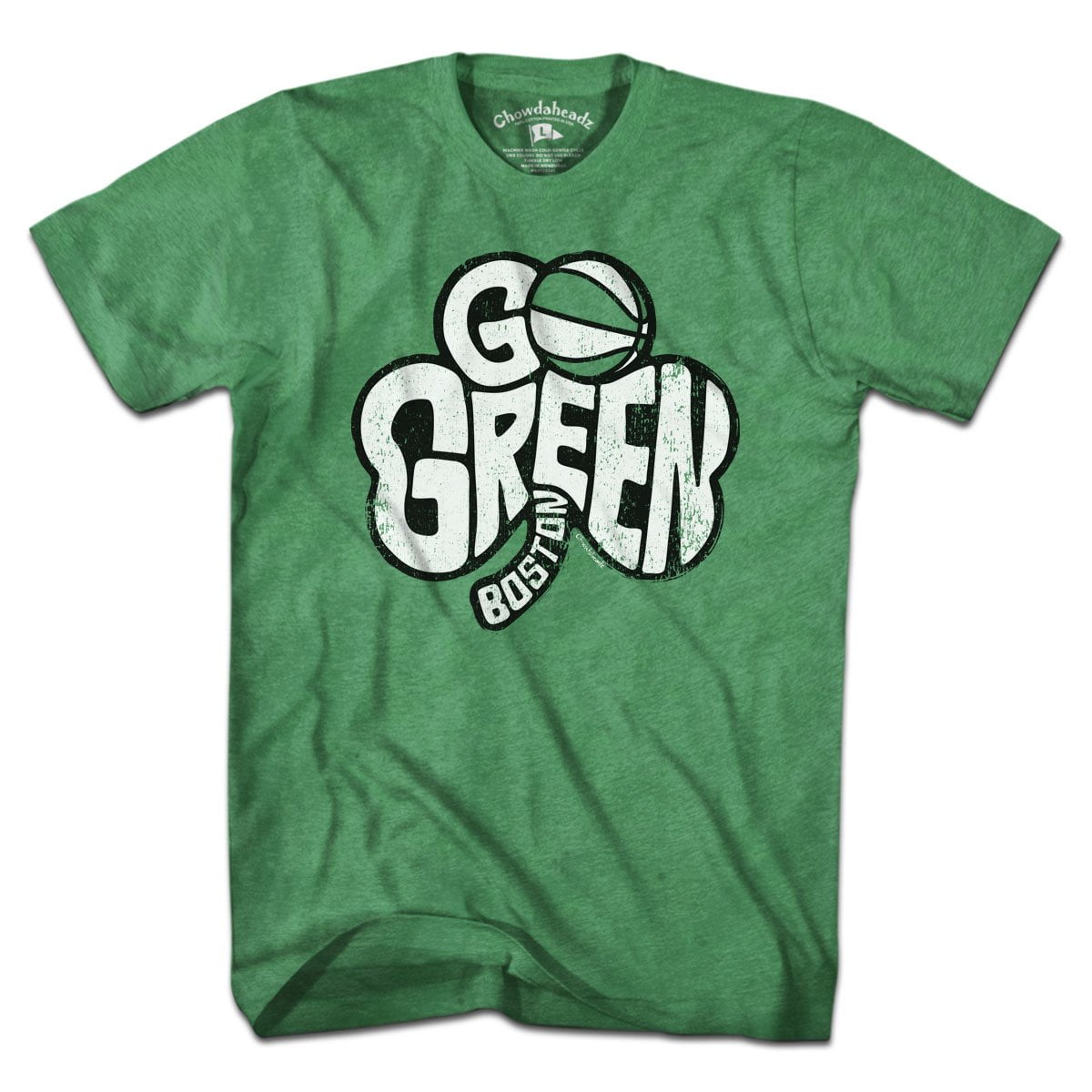 Go Green Boston Shamrock T-Shirt - Chowdaheadz