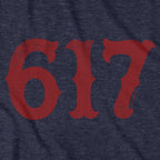Boston 617 Team Spirit T-Shirt | Chowdaheadz