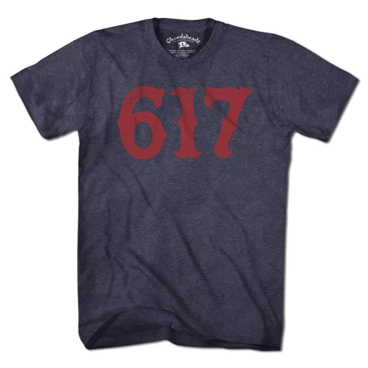 Boston 617 Team Spirit T-Shirt - Chowdaheadz