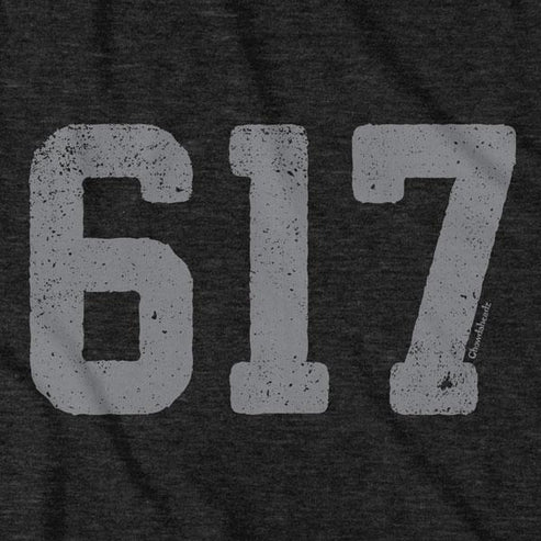 Boston 617 Block T-shirt – Chowdaheadz