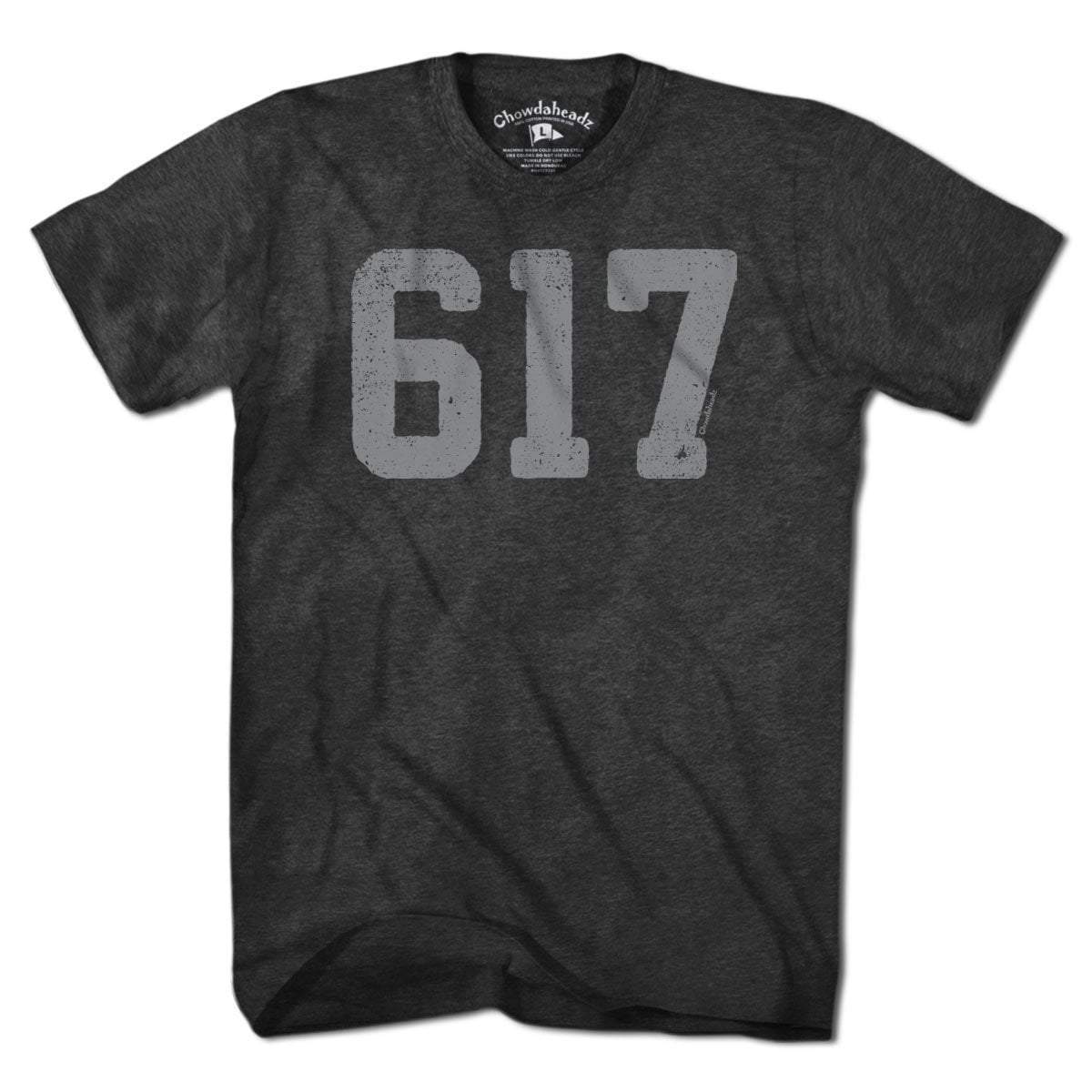 Boston 617 Block T-shirt – Chowdaheadz