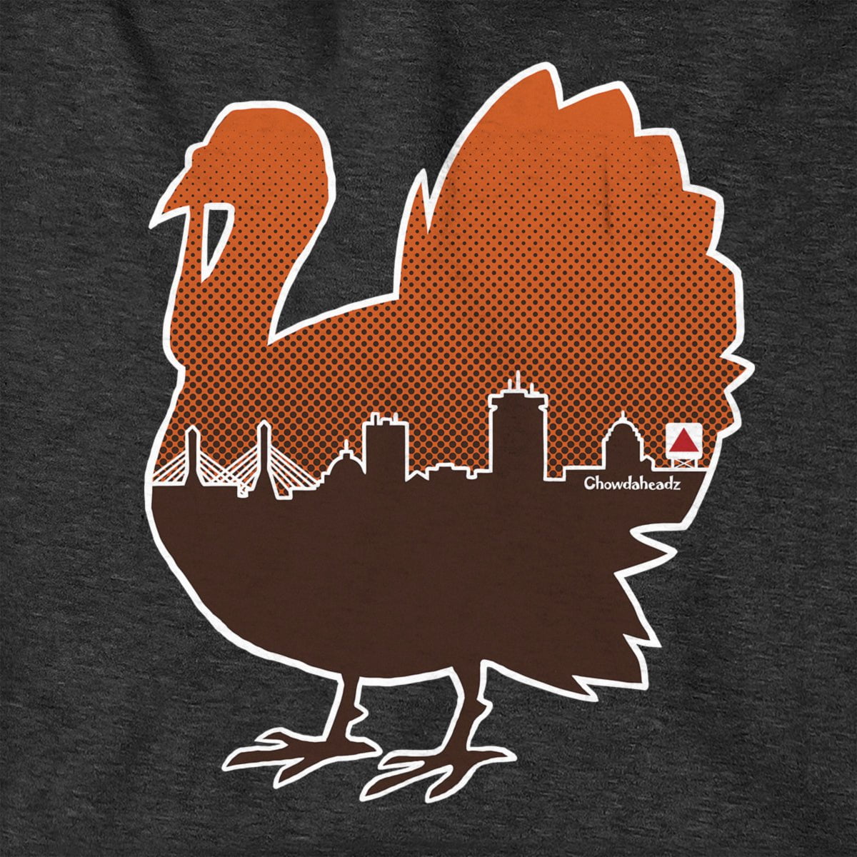 Boston Thanksgiving Turkey Skyline Hoodie - Chowdaheadz