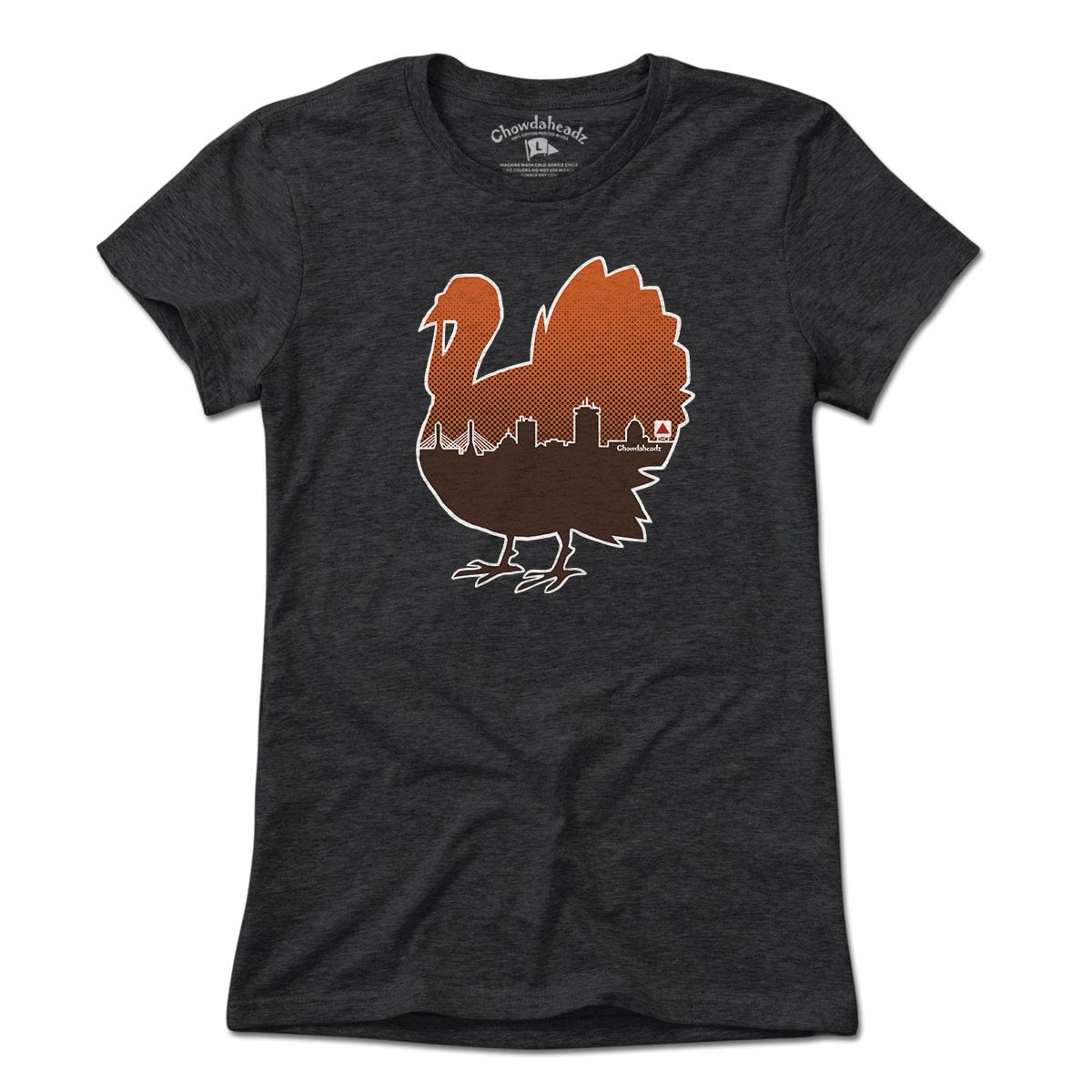 Boston Thanksgiving Turkey Skyline T-Shirt - Chowdaheadz