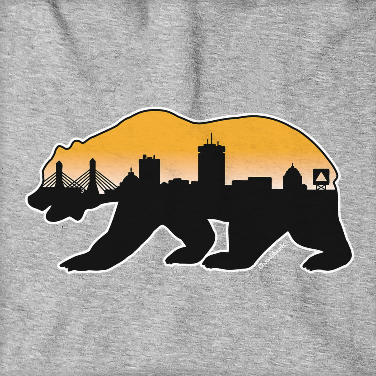 Boston Bear Skyline Hoodie - Chowdaheadz