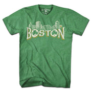 Boston Irish Skyline T-Shirt - Chowdaheadz