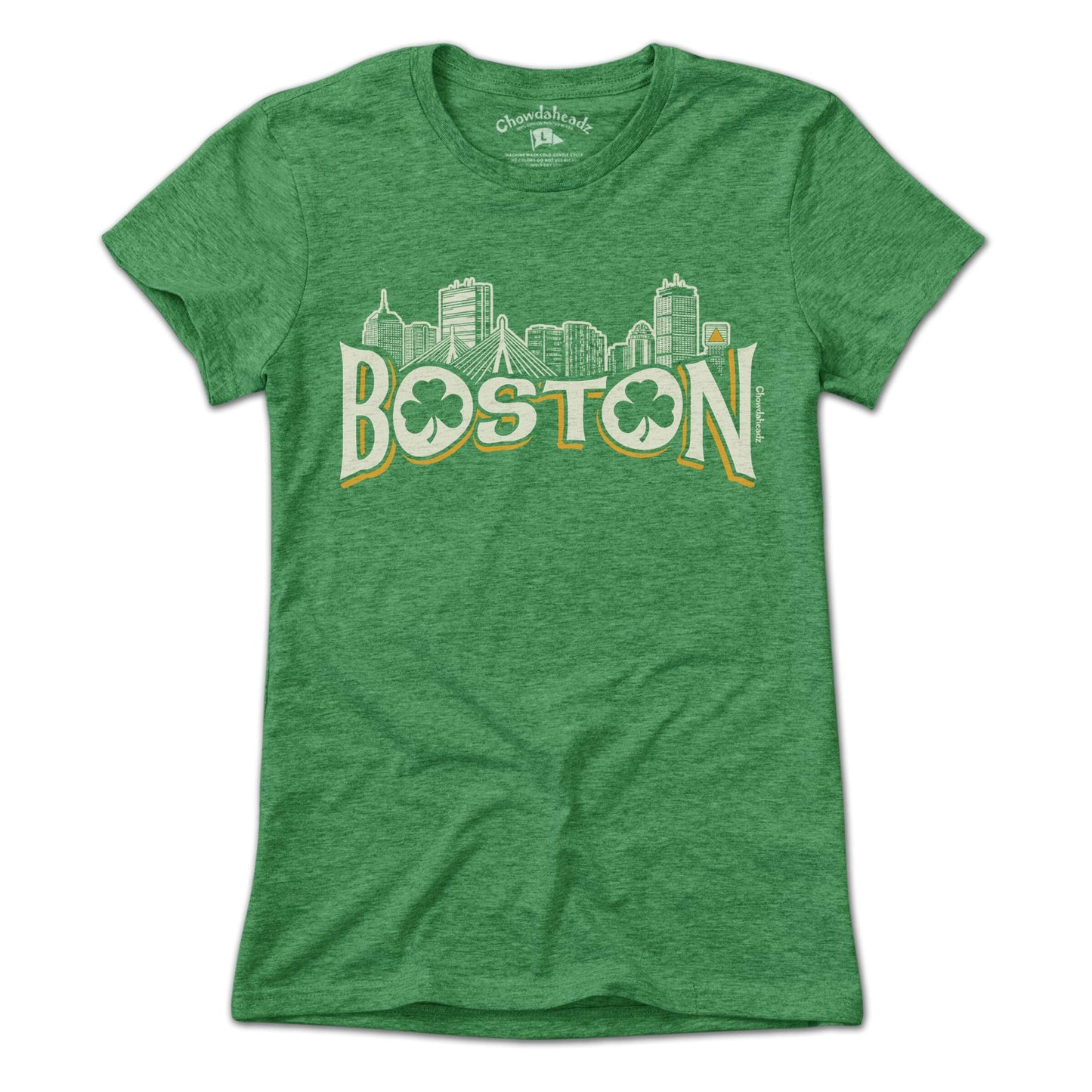 Boston Irish Skyline T-Shirt - Chowdaheadz