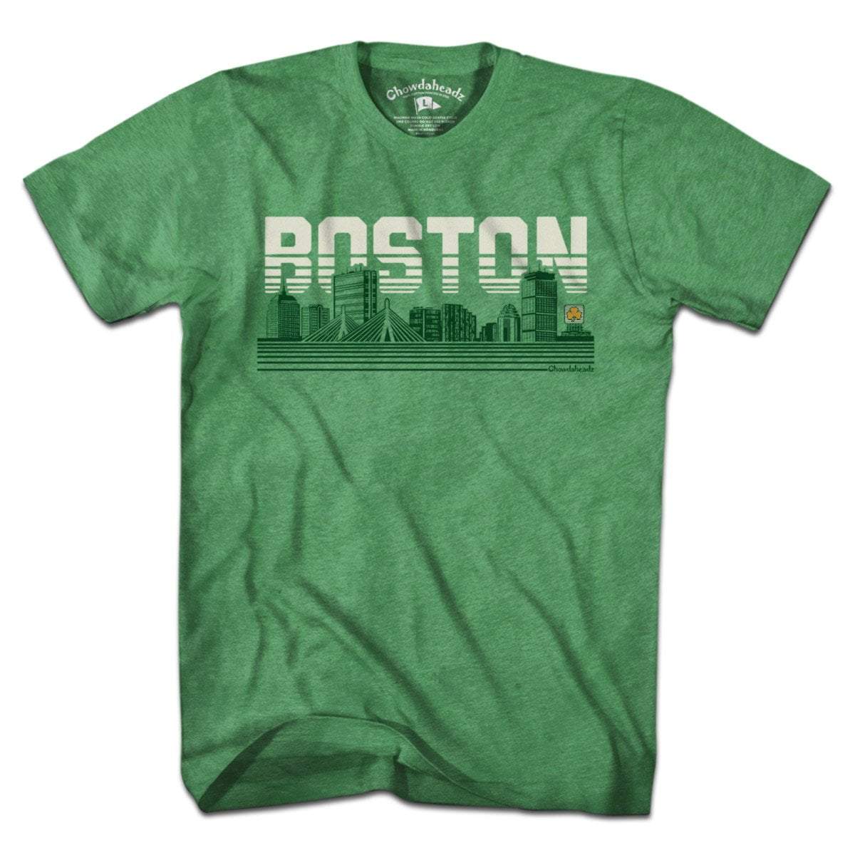 Boston Lined Cityscape T-Shirt - Chowdaheadz