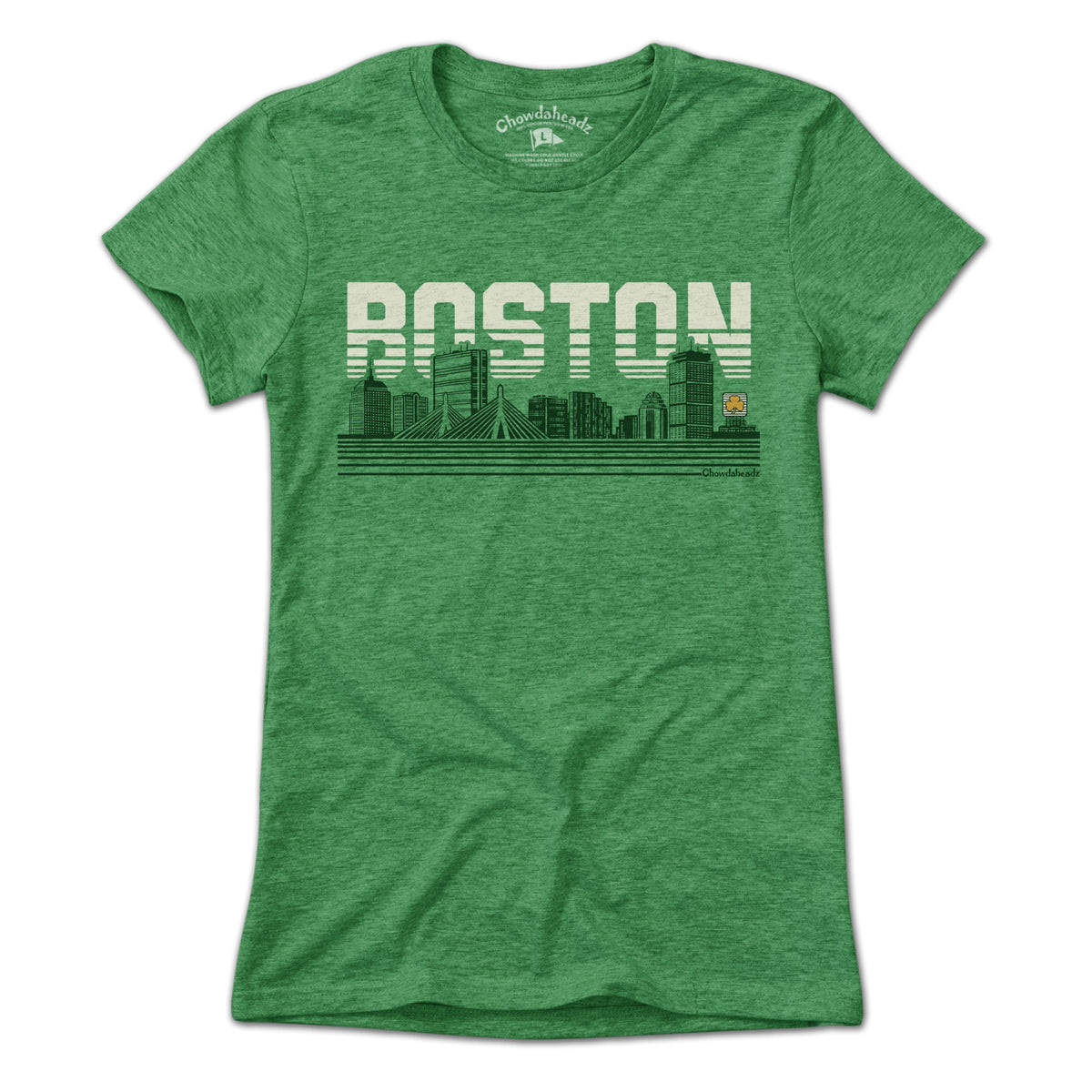 Boston Lined Cityscape T-Shirt - Chowdaheadz