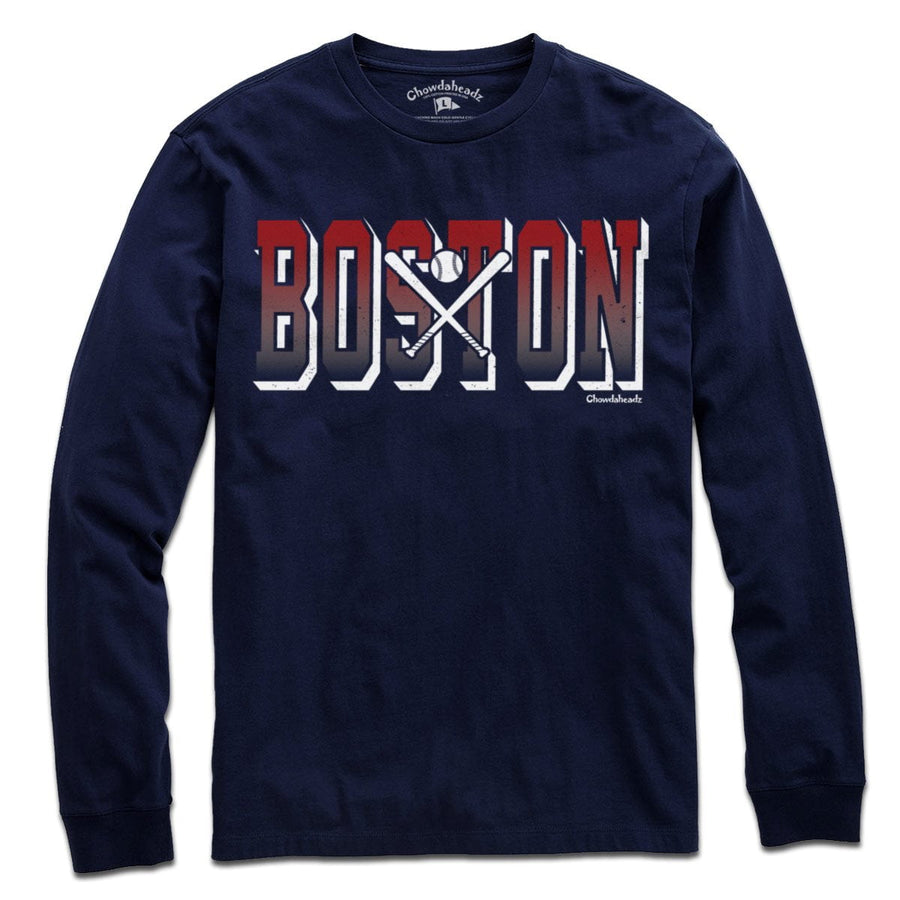 Tall Block Boston Baseball T-Shirt - Chowdaheadz
