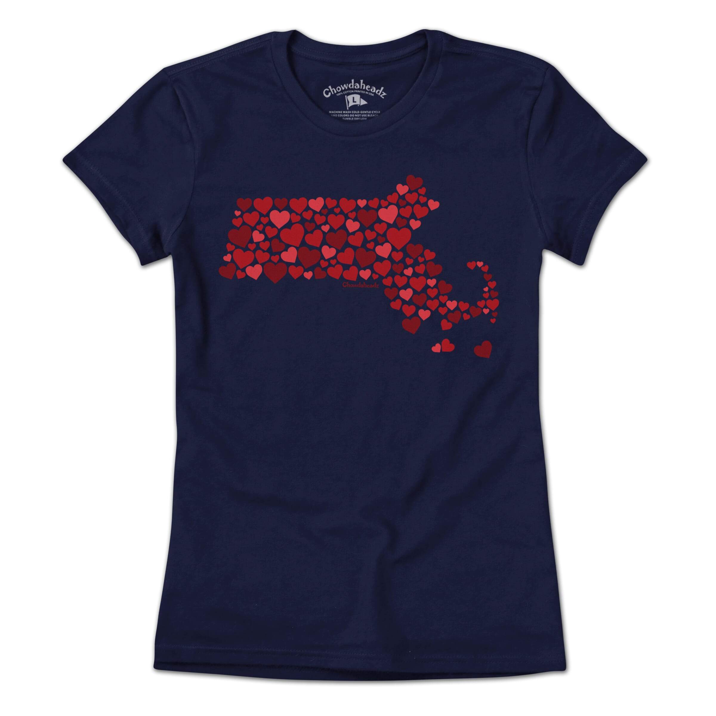 Heartsachusetts T-Shirt - Chowdaheadz