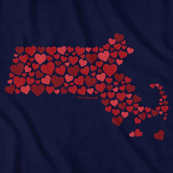 Heartsachusetts T-Shirt - Chowdaheadz
