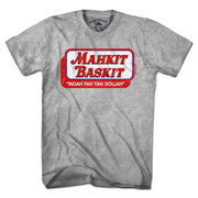 Mahkit Baskit T-Shirt — tee flat lay