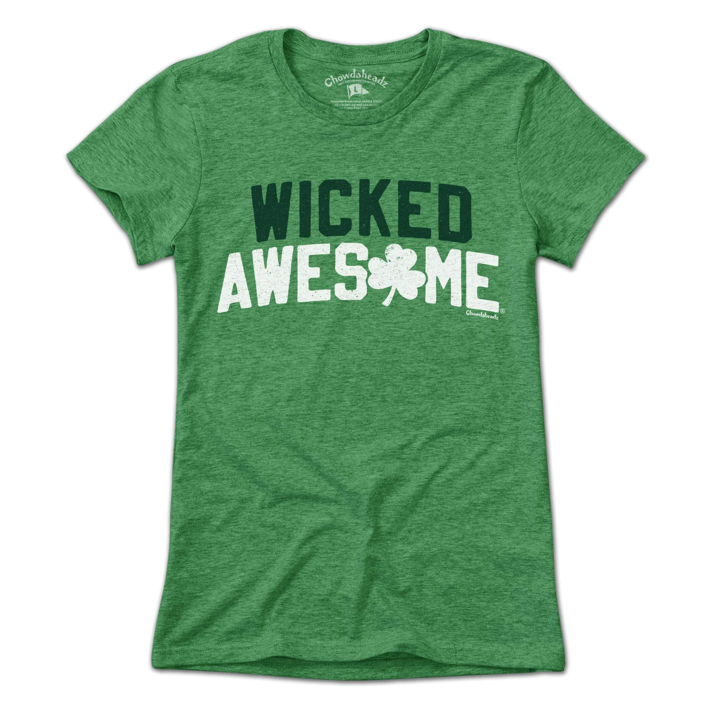 Wicked Awesome Shamrock Arch T-Shirt - Chowdaheadz