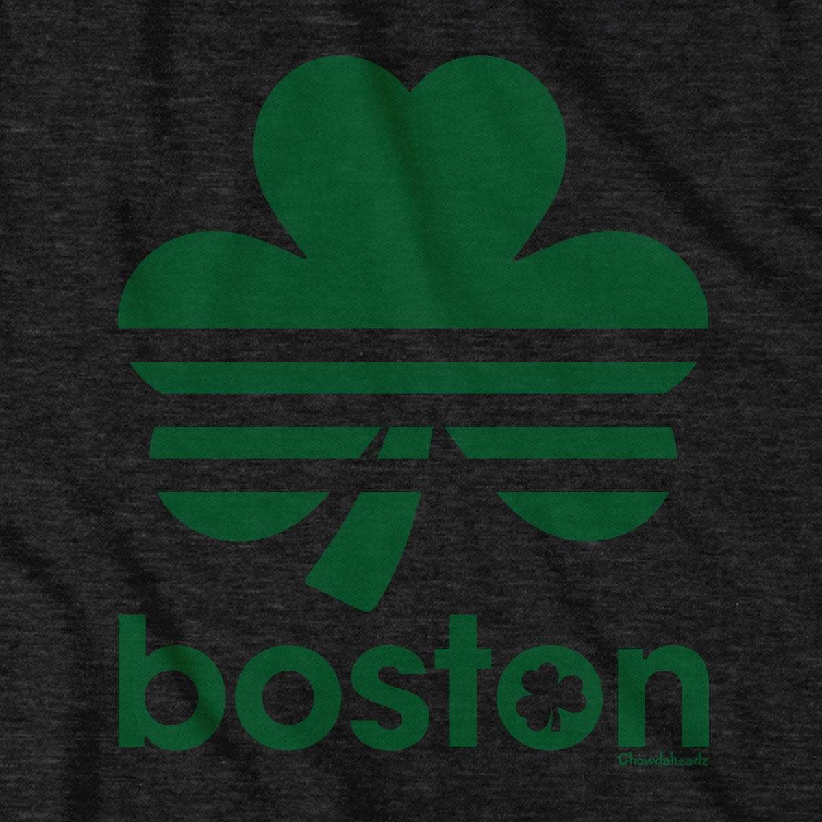 Boston Retro Shamrock Green Line T-Shirt - Chowdaheadz
