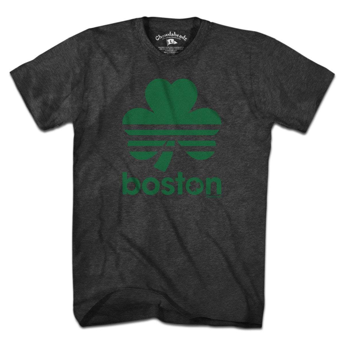 Boston Retro Shamrock Green Line T-Shirt - Chowdaheadz