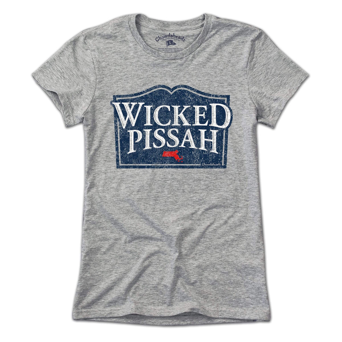 Wicked Pissah Mass Sign T-Shirt - Chowdaheadz
