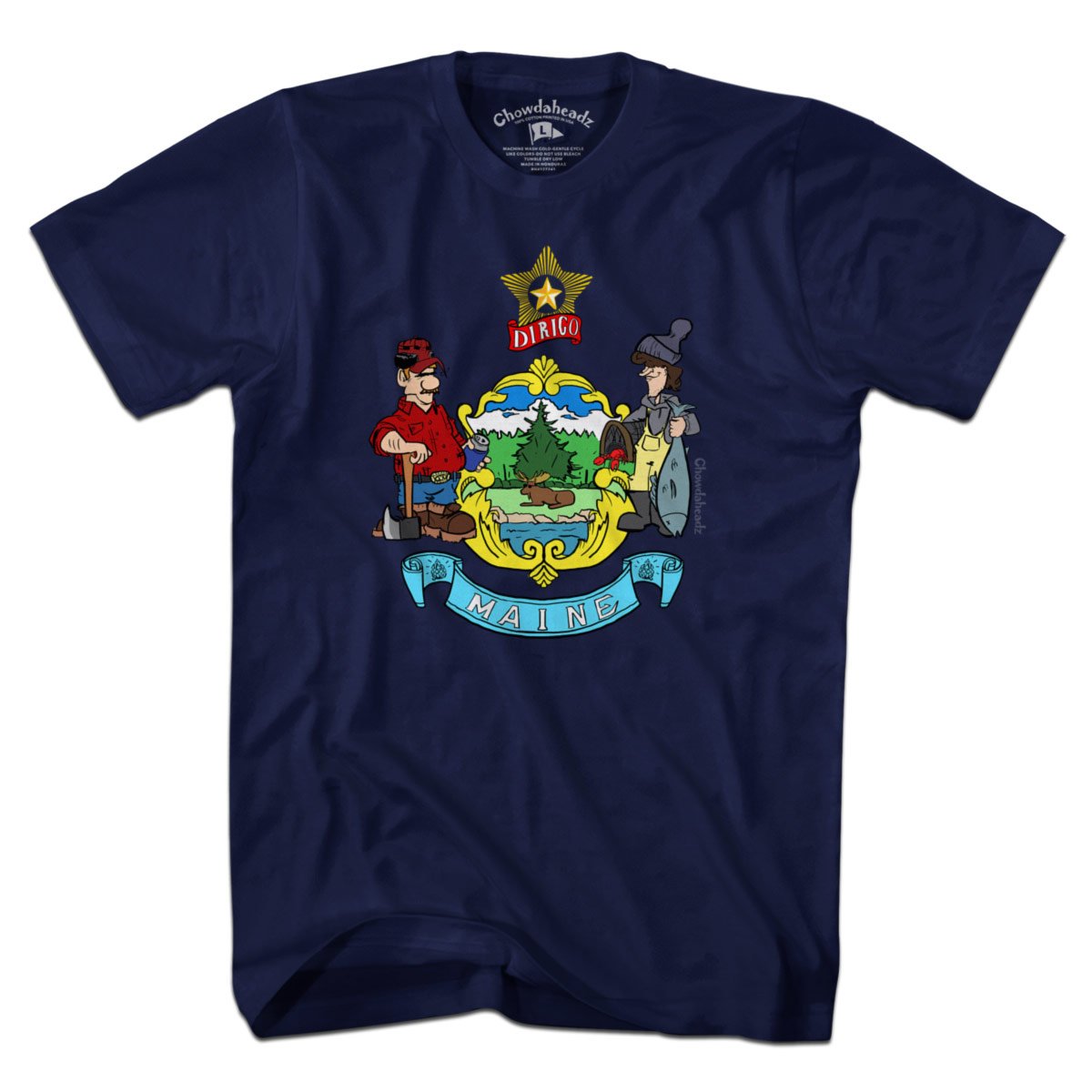 Maine Flag T-Shirt - Chowdaheadz
