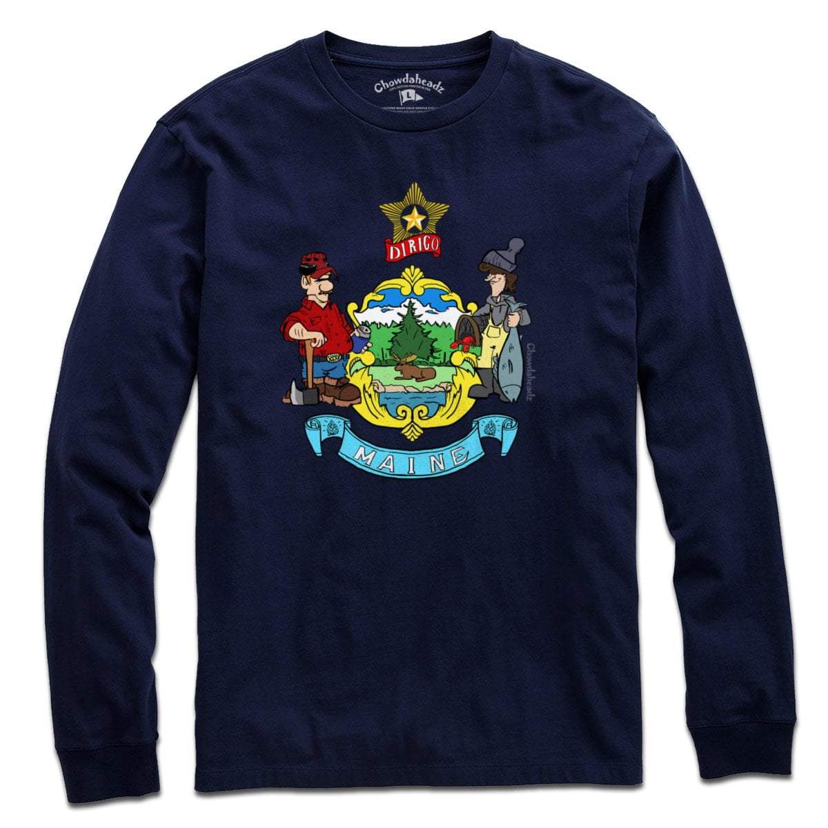 Maine Flag T-Shirt - Chowdaheadz