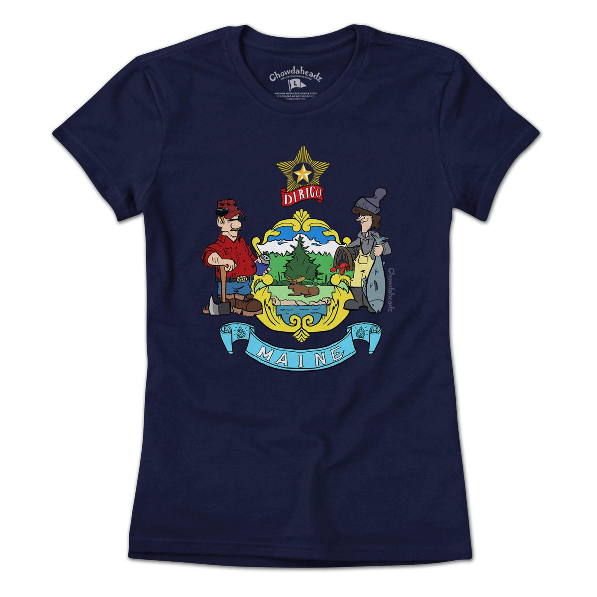 Maine Flag T-Shirt - Chowdaheadz