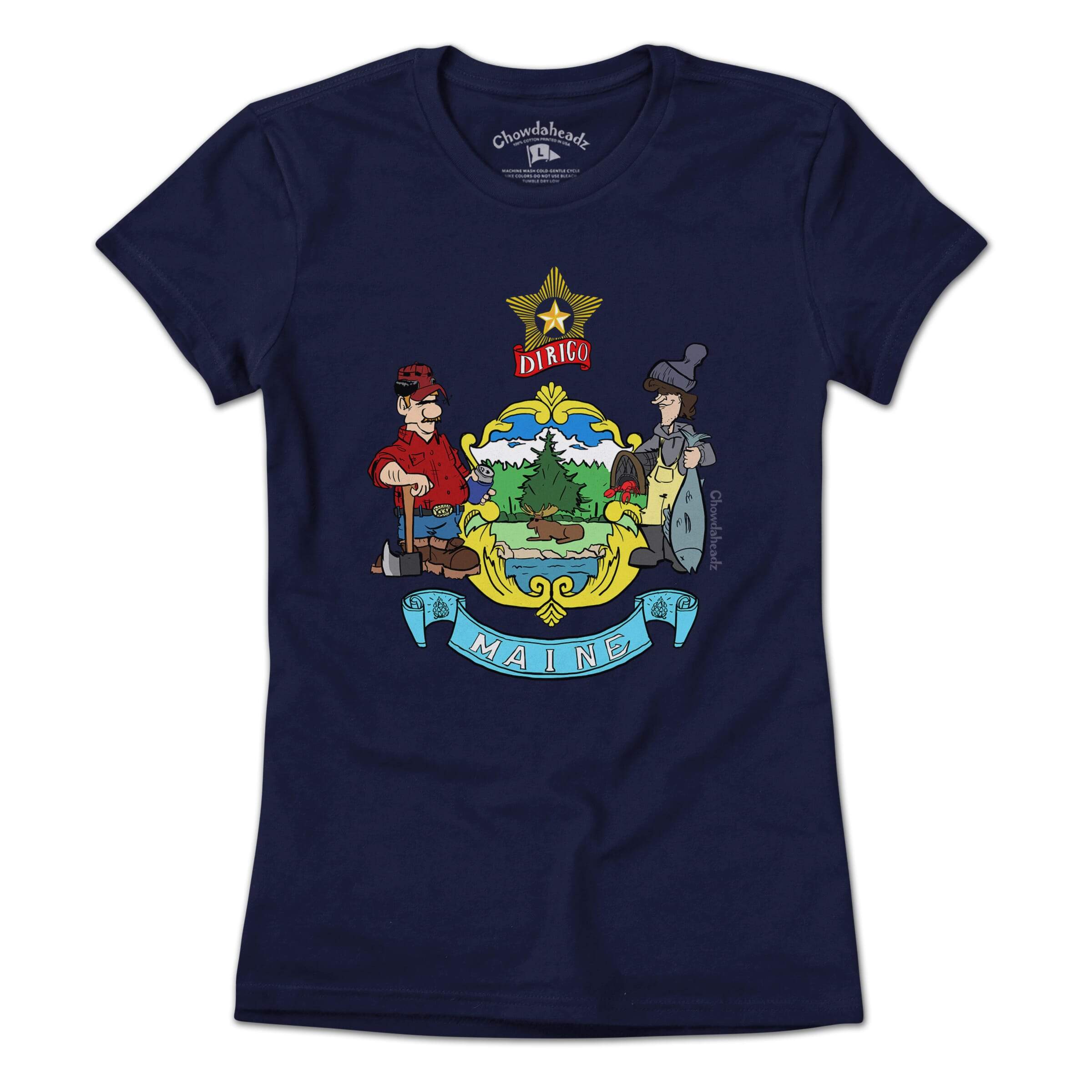 Maine Flag T-Shirt - Chowdaheadz