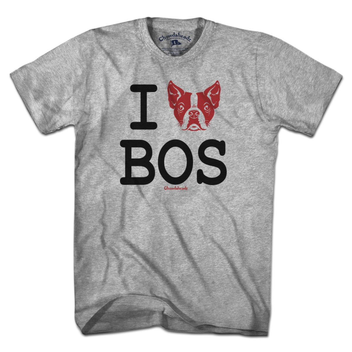 I Heart BOS Terrier T-Shirt - Chowdaheadz