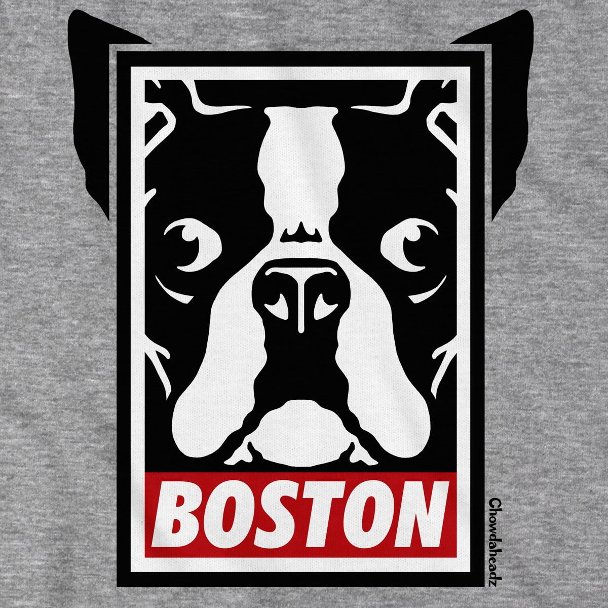 Boston Terrier Frame T-Shirt - Chowdaheadz