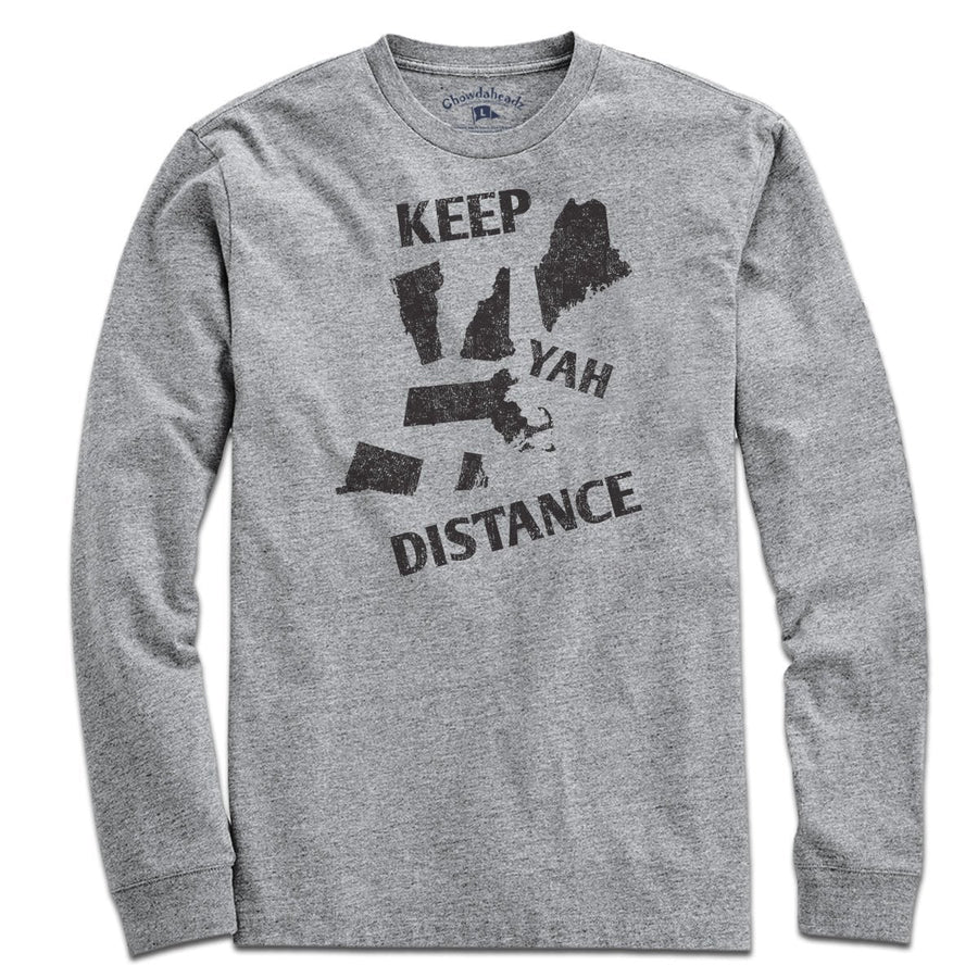 Keep Yah Distance New England T-Shirt - Chowdaheadz