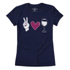 Peace Love & Wine T-Shirt - Chowdaheadz