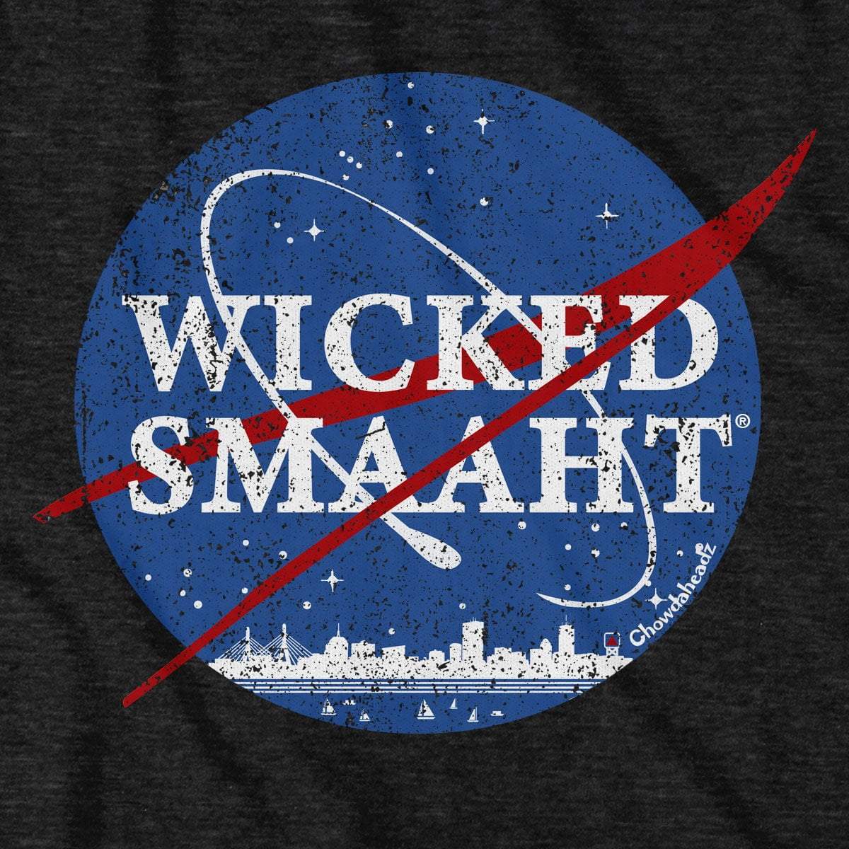 Wicked Smaaht Space T-Shirt - Chowdaheadz