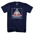 Patriotic Fenway Sign t-shirt with red-white-blue Fenway sign graphic — Boston patriotic baseball tee