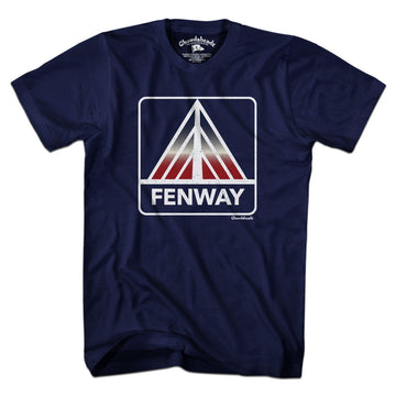 Patriotic Fenway Sign T-Shirt - Chowdaheadz