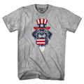 Patriotic Pup t-shirt with bold dog graphic and stars-and-stripes accent — funny patriotic dog tee