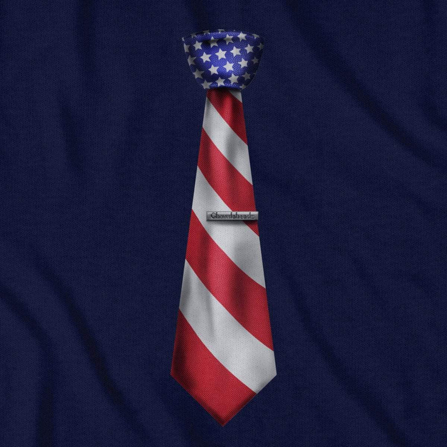Patriotic USA Necktie T-Shirt - Chowdaheadz