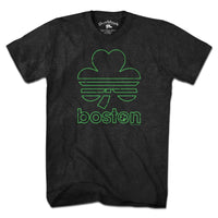 Boston Shamrock Neon Sign T-Shirt - Chowdaheadz