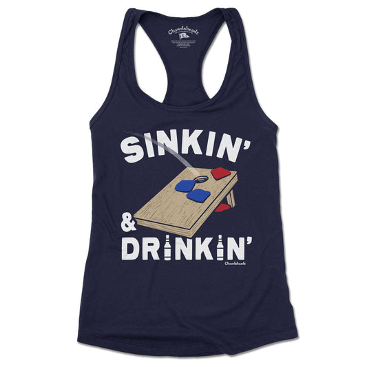 Sinkin' & Drinkin' Cornhole Women's Tank Top - Chowdaheadz