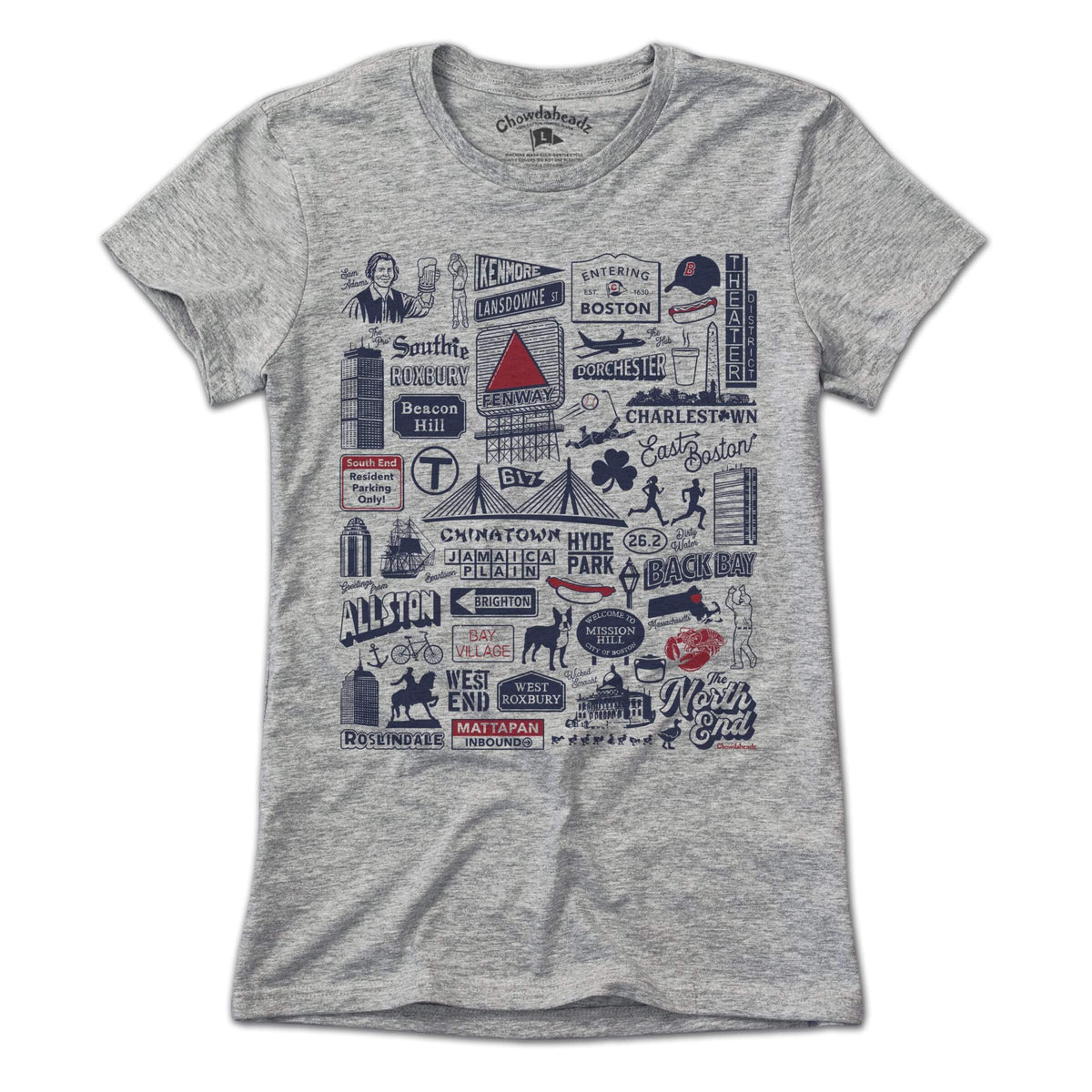 Boston Tourist Attraction T-Shirt - Chowdaheadz