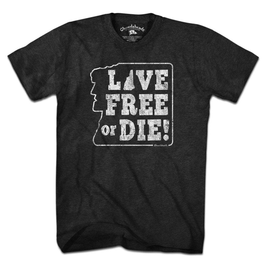 Old Man Live Free Or Die T-Shirt - Chowdaheadz
