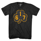 617 Black & Gold Street Shamrock T-Shirt - Chowdaheadz
