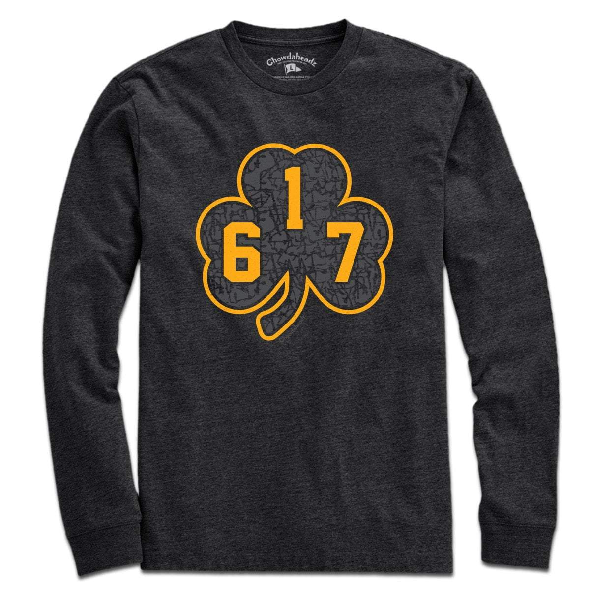 617 Black & Gold Street Shamrock T-Shirt - Chowdaheadz