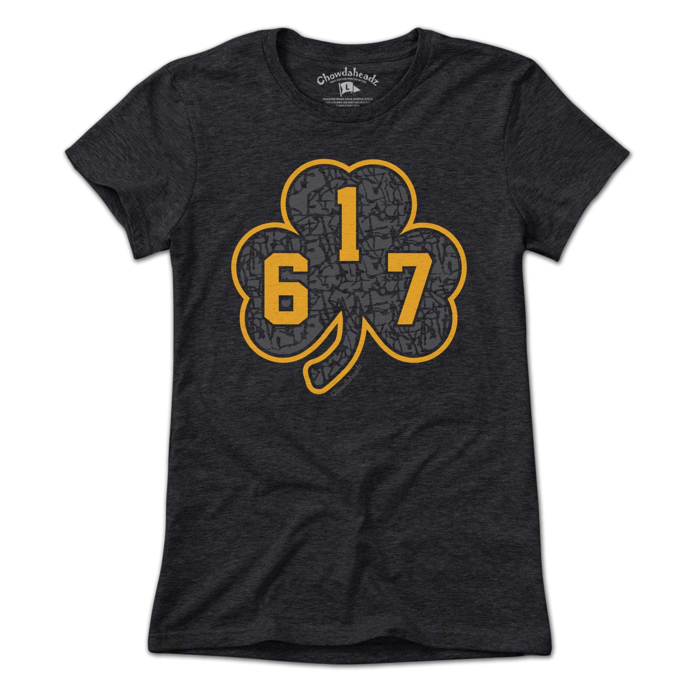 617 Black & Gold Street Shamrock T-Shirt - Chowdaheadz