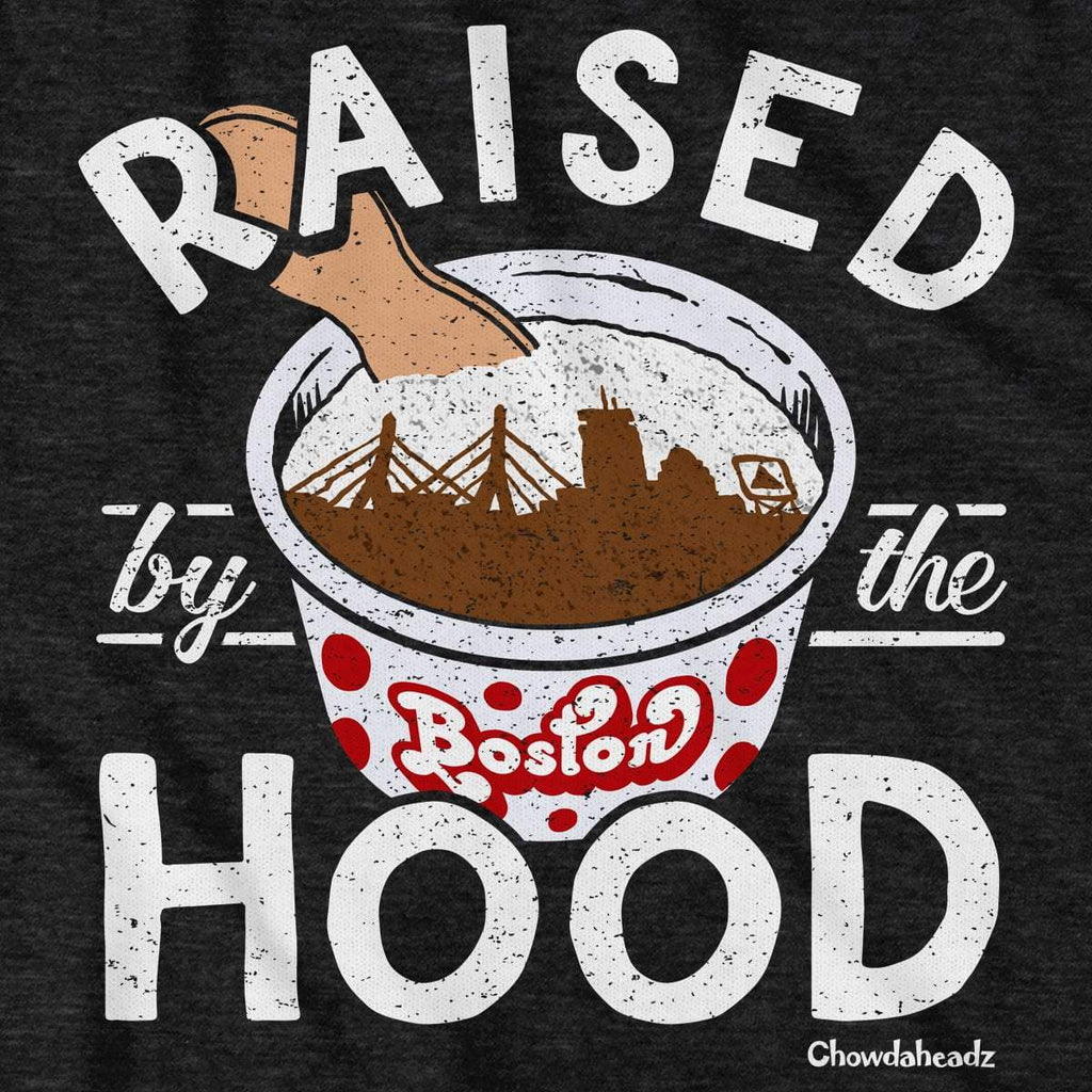 Raised by the Hood T-Shirt — graphic detail
