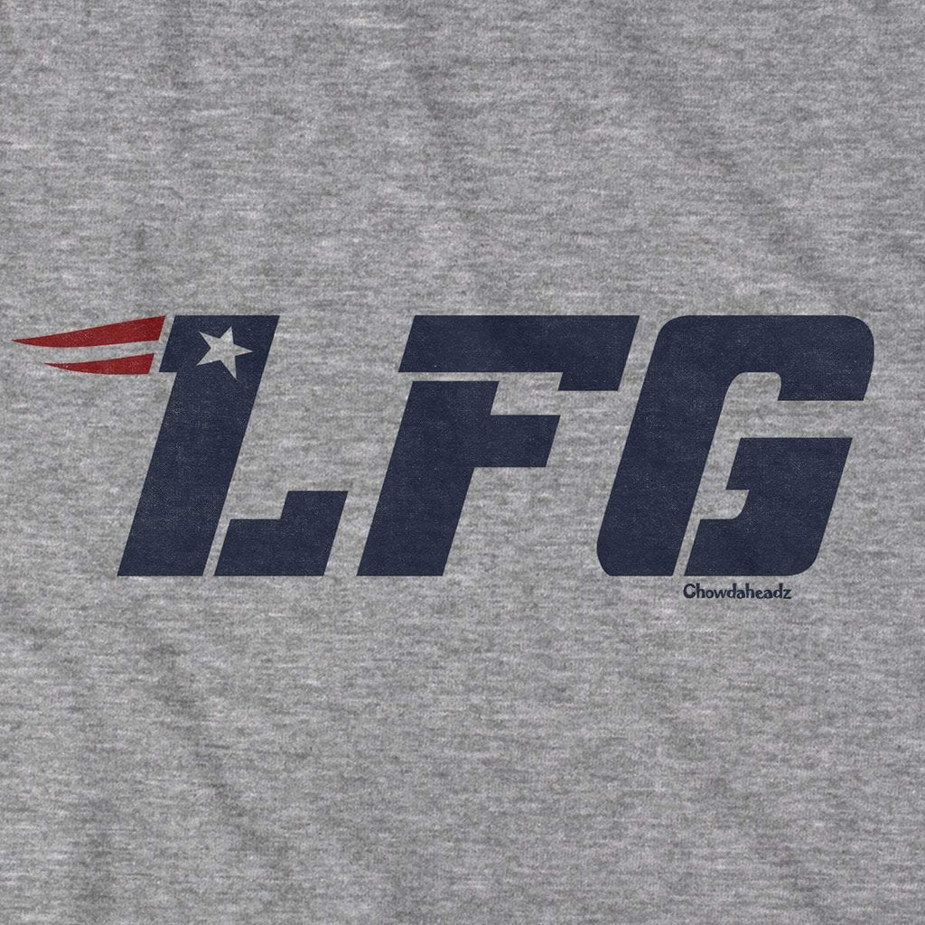 LFG New England T-Shirt — graphic detail in Gray