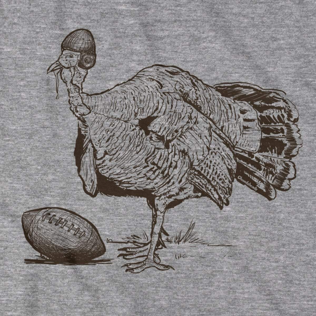 Turkey Football T-Shirt - Chowdaheadz