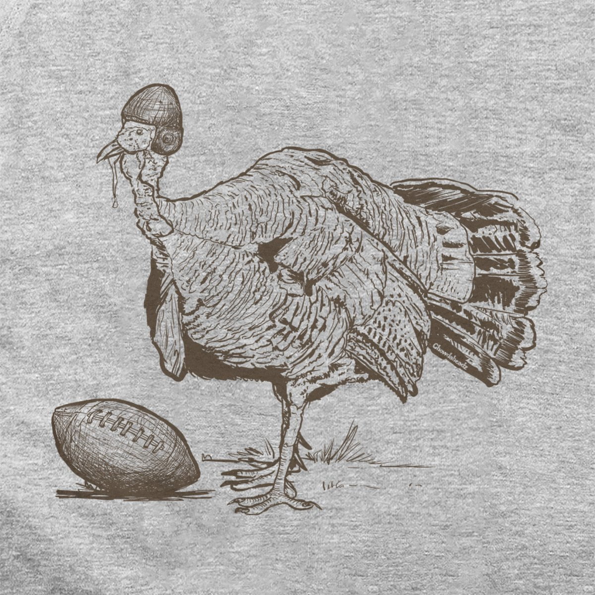 Turkey Football Hoodie - Chowdaheadz