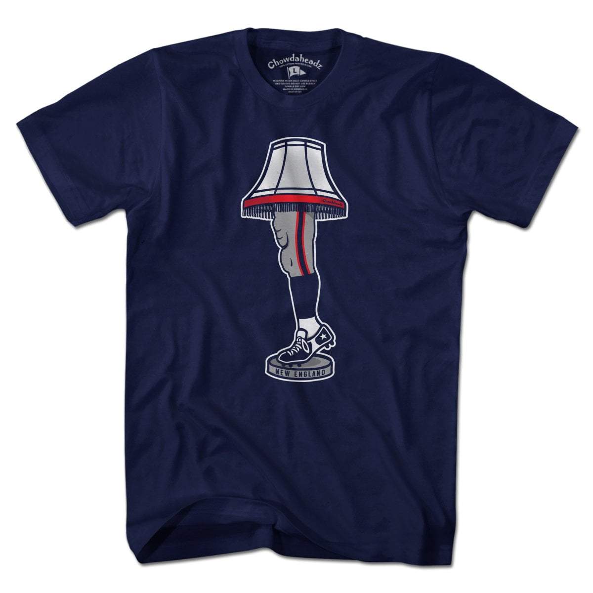 New England Holiday Leg Lamp T-Shirt - Chowdaheadz